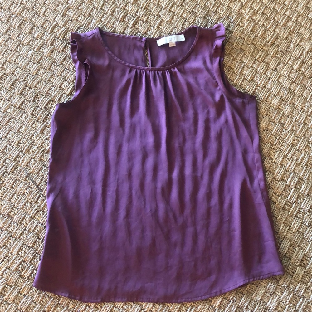 LOFT satin shell.